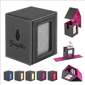 PU Leather Game Card Organizer Storage Box